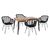ΣΕΤ 5ΤΜΧ ALLEGRA WICKER ΜΕ ΤΡΑΠΕΖΙ 140X80Χ78Υ ΜΠΕΖ & ΜΑΥΡΟ ΧΡΩΜΑ HM10508 |  Σετ τραπεζαρία κήπου στο espiti