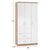 ΝΤΟΥΛΑΠΑ 3ΦΥΛΛΗ ME 2 ΣΥΡΤΑΡΙΑ CAESAR HM340.06 SONAMA - ΛΕΥΚO 89x42,5x181 εκ. |  Ντουλάπες ρούχων στο espiti