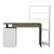 ΓΡΑΦΕΙΟ ΜΕ ΒΙΒΛΙΟΘΗΚΗ ROCHELL ΜΕΛΑΜΙΝΗ OLIVE GREY ΛΕΥΚΟ 146,3x55x128,8Υεκ.HM8886.11 |  Γραφεία στο espiti