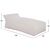 ΠΟΥΦ ΞΑΠΛΩΣΤΡΑ WADELIN HM5774.11 ΜΕ TEXTILENE ΛΕΥΚΟ 190x80x40-60Υ εκ. |  Σκαμπώ κήπου στο espiti