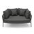 DAYBED 2ΘΕΣΙΟ ΣΕΙΡΑ CAMELLIA HM6217.01 ΣΚΟΥΡΟ ΓΚΡΙ ΑΛΟΥΜΙΝΙΟ-P.E.ΣΧΟΙΝΙ-OLEFIN 164x144x70Υεκ. |  Ξαπλώστρες - Καρέκλες Παραλίας στο espiti