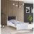 Stewehome Μοντέρνο Μονό Κρεβάτι Λευκό Μαύρο 90x190 cm 845835 |  Παιδικά έπιπλα στο espiti