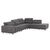ΚΑΝΑΠΕΣ ΔΕΞΙΑ ΓΩΝΙΑ 5Θ ΜΕ RECLINE LUNARIS HM3316.01R ΓΚΡΙ ΥΦΑΣΜΑ 307x267x94Yεκ |  Καναπέδες γωνιακοί στο espiti