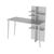 Stewehome Λευκό γραφείο με ραφιέρα 120x52x72 cm 648657 |  Γραφεία στο espiti