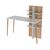 Stewehome Λευκό γραφείο με ραφιέρα 120x52x72 cm 648657 |  Γραφεία στο espiti