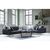 Stewehome Μαύρος γωνιακός καναπές καπιτονέ 250x90x80 cm 131838 |  Καναπέδες γωνιακοί στο espiti