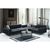 Stewehome Μαύρος γωνιακός καναπές καπιτονέ 250x90x80 cm 131838 |  Καναπέδες γωνιακοί στο espiti