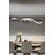 Stewehome Μοντέρνα Μαύρη LED Κρεμαστή Λάμπα 50x70 cm 662898 |  Οροφής στο espiti
