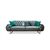 Stewehome Σετ Καναπέδων 3+3+1 Βελούδο Σμαραγδί &amp; Γκρι 225x85x95 cm 441481 |  Καναπέδες στο espiti