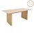 Τραπεζαρία με Καρέκλες Genoa μπεζ και Τραπέζι Eleganza sonoma MDF και rubberwood 180x99x75,8εκ Σετ 7τεμ |  Σετ τραπεζαρίες στο espiti