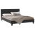 Κρεβάτι Nevil pakoworld διπλό 150x200 PU χρώμα μαύρο ματ |  Κρεβάτια στο espiti