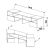 Έπιπλο τηλεόρασης ORNE Καφέ με Λευκό 141x32x39cm AlphaB2B |  Έπιπλα τηλεόρασης στο espiti