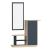 Έπιπλο εισόδου με καθρέπτη Ceel pakoworld χρώμα φυσικό-ανθρακί  80x29.5x90εκ |  Βιτρίνες - Έπιπλα εισόδου στο espiti