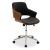 Καρέκλα γραφείου εργασίας Fern pakoworld μαύρο pu - ξύλο καρυδί |  Καρέκλες γραφείου στο espiti