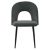 Καρέκλα Jonah pakoworld βελούδο ανθρακί-μαύρο πόδι |  Καρέκλες στο espiti
