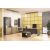 Ντουλάπα γραφείου με γυάλινες πόρτες Lotus pakoworld χρώμα φυσικό - ανθρακί 80x40x200εκ |  Ντουλάπες γραφείου στο espiti