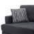 Γωνιακός καναπές με σκαμπό Slim pakoworld υφασμάτινος χρώμα ανθρακί με μαξιλάρια 185x140x70εκ |  Καναπέδες γωνιακοί στο espiti