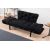 Καναπές κρεβάτι PWF-0018 pakoworld 2θέσιος με ύφασμα χρώμα μαύρο 155x73x85cm |  Καναπέδες στο espiti