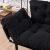 Καναπές κρεβάτι PWF-0018 pakoworld 2θέσιος με ύφασμα χρώμα μαύρο 155x73x85cm |  Καναπέδες στο espiti