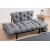 Καναπές κρεβάτι PWF-0018 pakoworld 2θέσιος με ύφασμα χρώμα γκρι 155x73x85cm |  Καναπέδες στο espiti