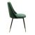 Καρέκλα Giselle pakoworld βελούδο σκούρο πράσινο-μαύρο χρυσό πόδι |  Καρέκλες στο espiti