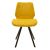 Καρέκλα Sabia pakoworld βελούδο κίτρινο-μαύρο πόδι |  Καρέκλες στο espiti