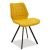 Καρέκλα Sabia pakoworld βελούδο κίτρινο-μαύρο πόδι |  Καρέκλες στο espiti
