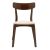 Καρέκλα Toto pakoworld μπεζ ύφασμα-rubberwood καρυδί πόδι |  Καρέκλες στο espiti