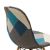 Καρέκλα Julita pakoworld ύφασμα patchwork μπλε-φυσικό πόδι |  Καρέκλες στο espiti