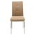 Καρέκλα Ariadne pakoworld PU μόκα-πόδι χρωμίου |  Καρέκλες στο espiti